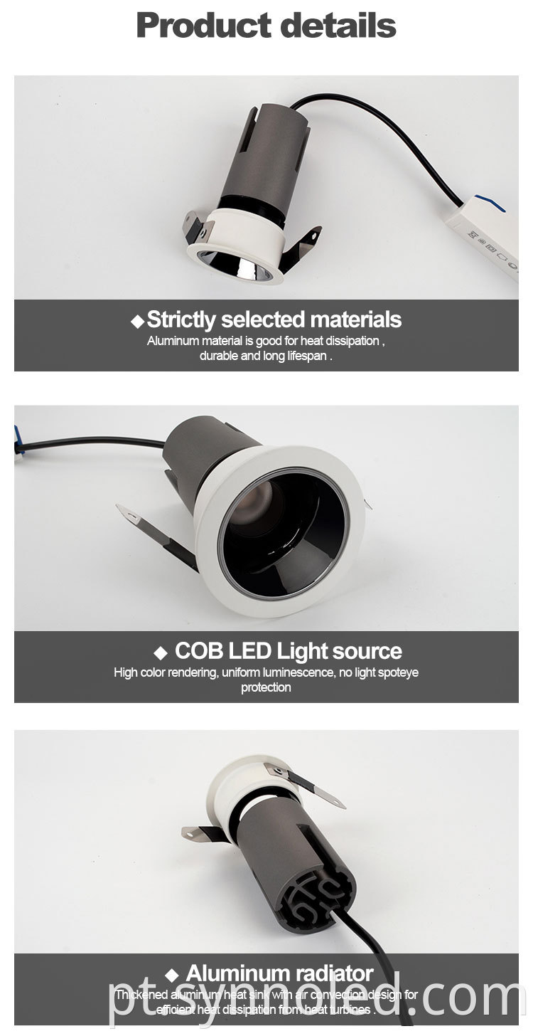 3w 5w 7w Downlight Details From Synno Lighting